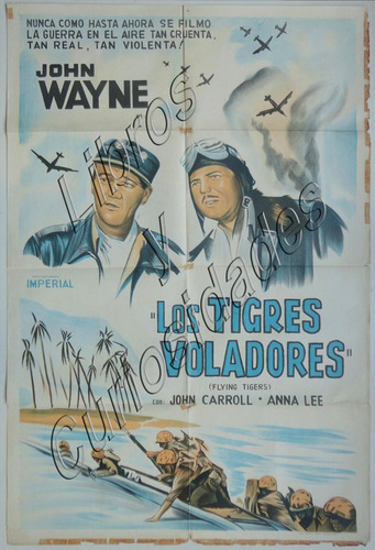 Afiche De Cine Antiguo. Los Tigres Voladores. 30094