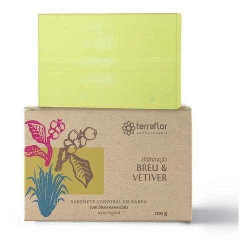 Sabonete Corporal Em Barra Óleo Essencial Terra Flor 100g