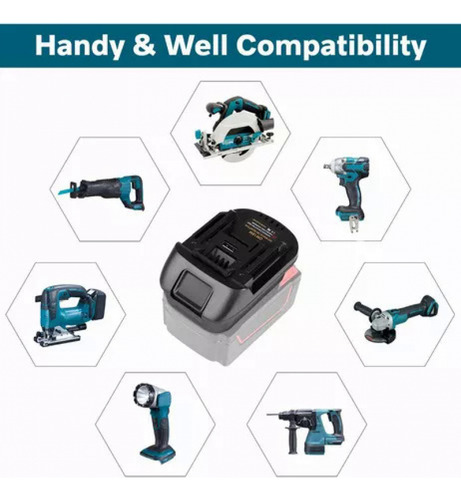 Adaptador De Batería Dewalt 20v Para Makita 18v