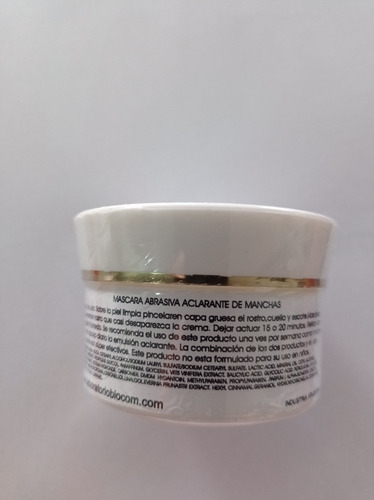 Mascara Despigmentante Abrasiva Uso Profesional 60gr