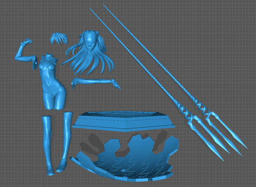 Evangelion Asuka Longinus Tmds Archivo Para Impresión 3d (Usado)