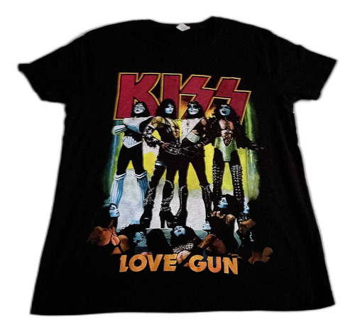 Kiss Love Gun Polera Talla L Roly 