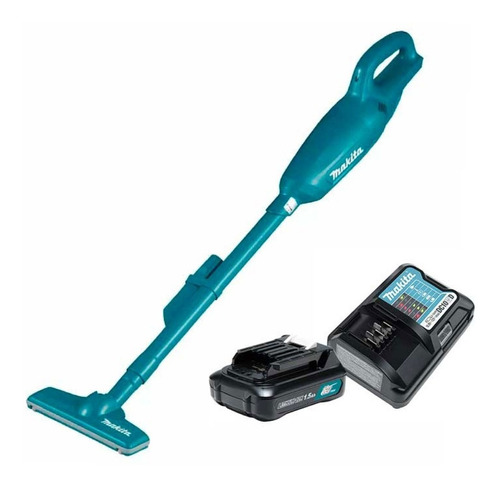 Aspiradora Inalámbrica Portátil 12v Makita Cl106fdwy Color Turquesa