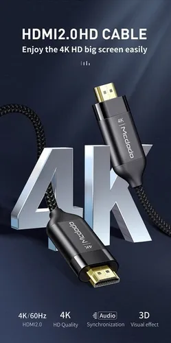 Cable Hdmi Mcdodo 2m Fullhd 1080p Xbox Ps Laptop Pc Smart Tv