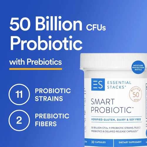 Suplemento Essential Stacks Smart Probiotic De 50 Mil Millon