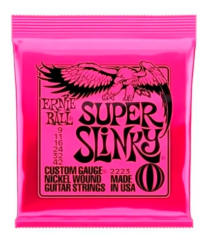 Cuerdas Eléctrica Ernie Ball 09 Encordado 0.9 Super Slinky + Envio Full 