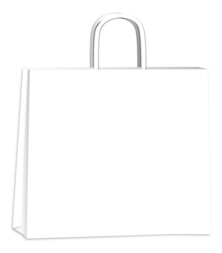 Bolsas De Papel Blancas 45x15x48 Pack X10 Unidades