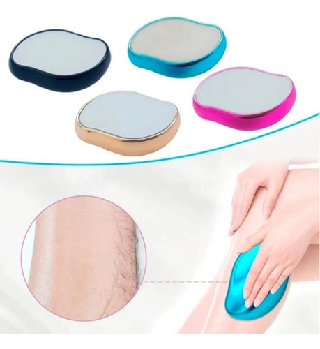 Manual de herramientas de belleza de varios colores para depiladora de cristal reutilizable e indolora