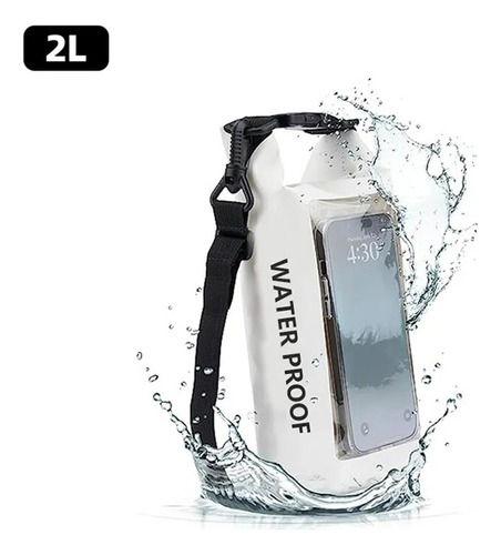Bolsa Impermeable De 2 Litros Para Kayak, Senderismo, Surf,