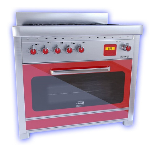 Cocina Morelli Vintage 900 Touch Roja - Envio + Ahora 12/18