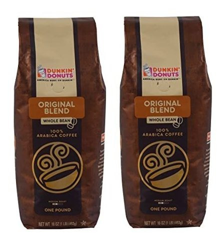 Dunkin' En Grano Arábica Coffee Blend 16 Oz Bolsa Original (