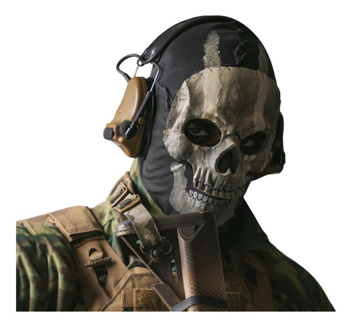 2call Of Duty Mw2 Skull Ghost Mask Headgear Halloween Cos