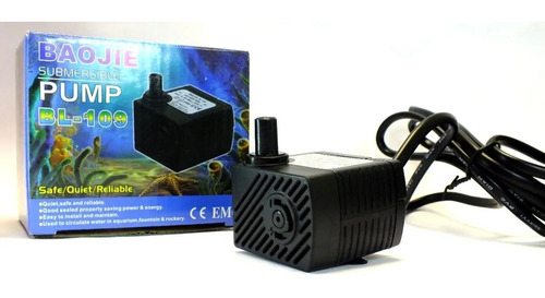 Imagen 1 de 5 de Bomba Motor 5w Bl109 250l/h Sin Luz Fuentes Feng Shui Jardin