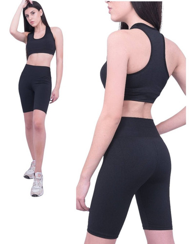 Calza Biker Lycra Sport Fitness O Uso Casual 