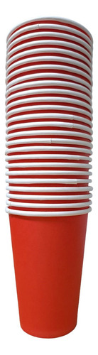 Vaso Polipapel Blanco Rojo 12 Oz (360cc) X 25 - Cienfuegos