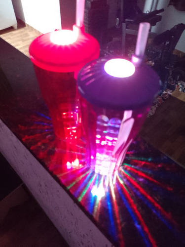 Copo Com Led 600 Ml Lindo Brilho Intenso A Noite, Festas Etc