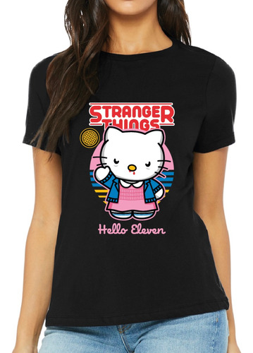 Polera Stranger Things Hello Kitty Eleven Once Xxl Xxxl