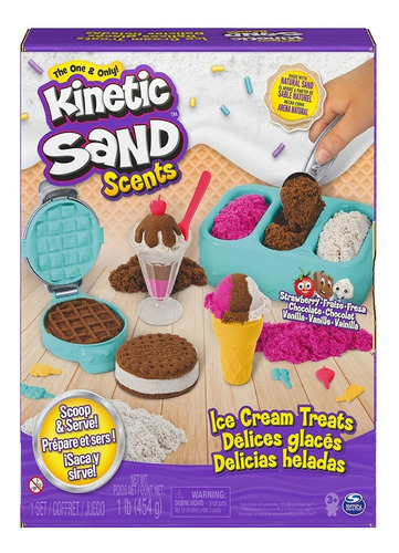 Arena Kinetic Sand Ice Cream Juguete Para Hacer Helados