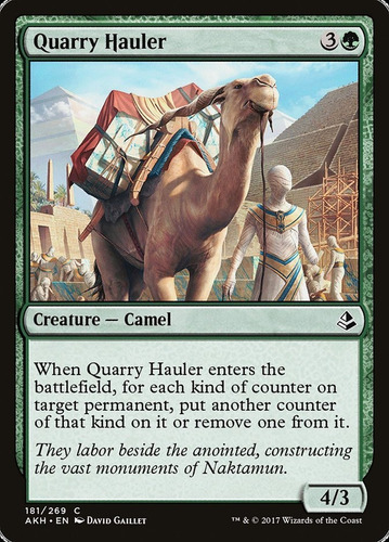 Carta Magic Quarry Hauler X4 Playset Amonkhet Mtg Bsas