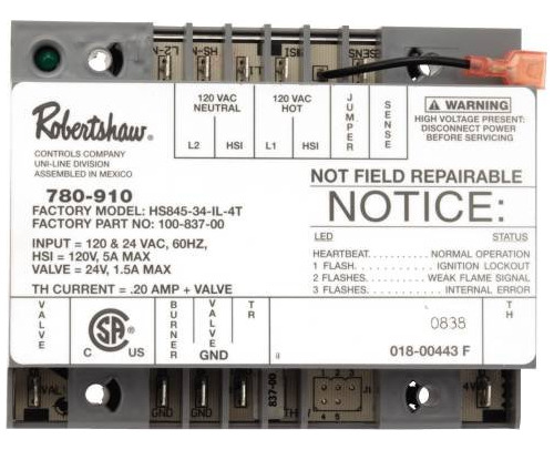 Modulo Encendido Superficie Caliente Universal Robertshaw