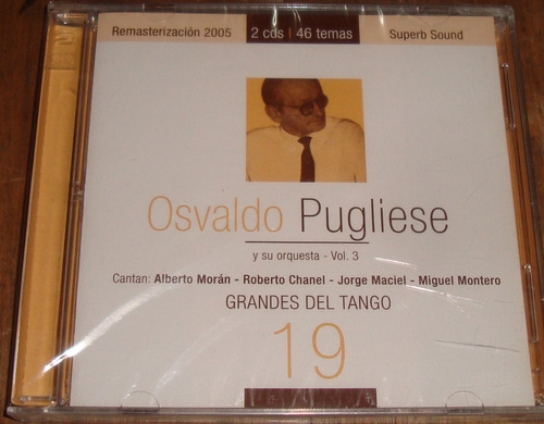 Osvaldo Pugliese V. 3 Grandes Del Tango 19 Doble Nuevo Kktus