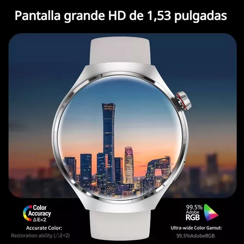 Reloj inteligente GT4 Pro de 1,6 pulgadas, dispositivo con carga