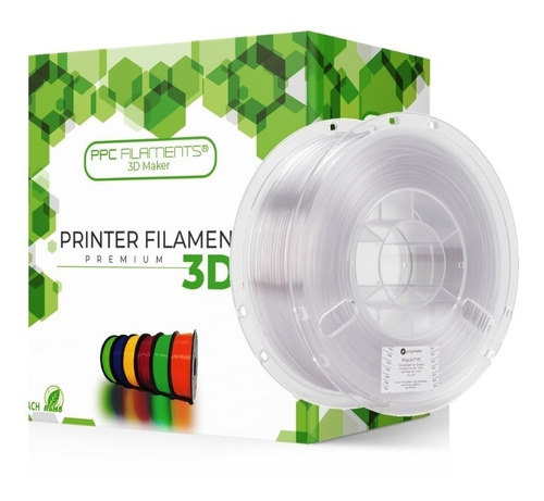 Filamentos Petg Ppc 1kg 1.75mm Transparente | Filamentos