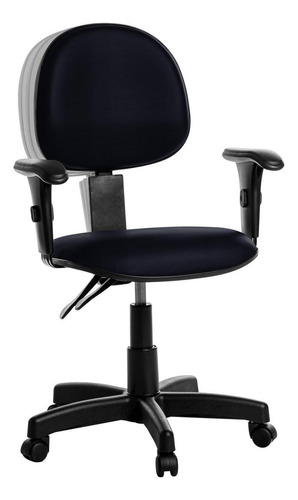 Cadeira Ergonômica Executiva Com Braço Rce Cor:azul Escuro