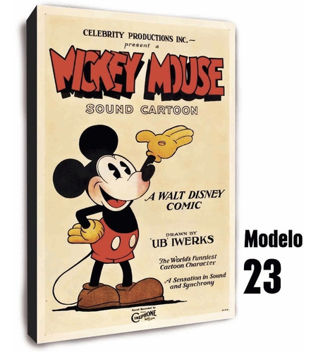 Cuadro De Mickey Mouse - Disney - + Personajes Y Películas