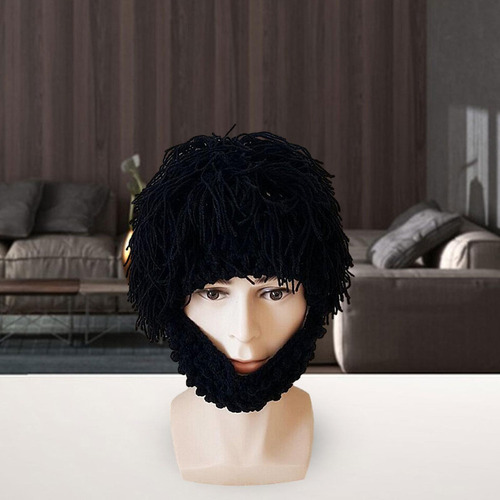 Gorro De Punto Con Barba, Gorro De Punto, Gorro De Invierno,