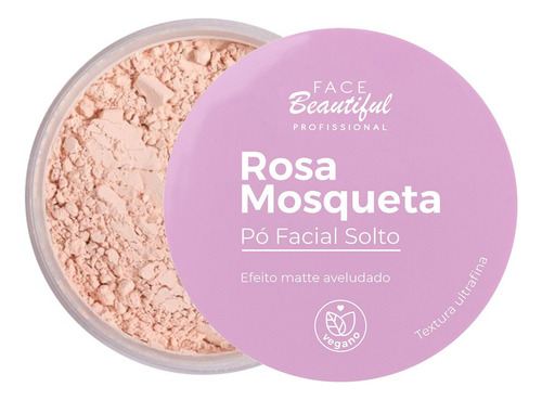 Pó Facial Ultra Fino Efeito Matte Aveludo Rosa Mosqueta 10g