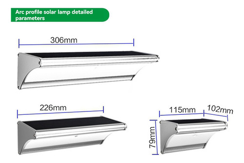 Lámpara Solar De Pared X0solar Garden Con Sensor Corporal Ex