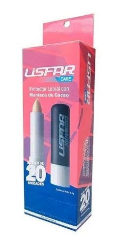 comprar Lisfar Manteca De Cacao Protector Labial 20 Unidades