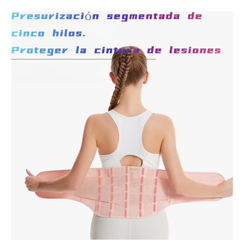 Cinturon Fajas Para Gym Mujer Sport Carga Trabajo Con Apoyo