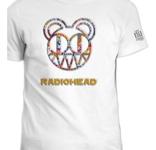 Camisetas Radiohead Grupo Rock Alternativo Estampada Ink