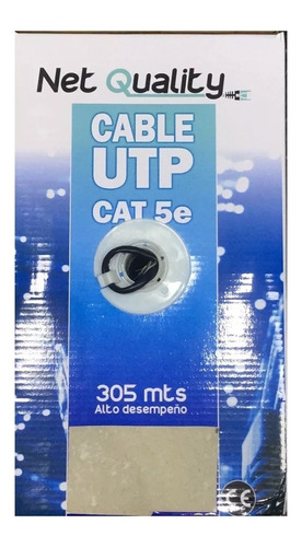 Cable Utp 305 M Cat 5e Exterior Caja 305 Metros Cctv Redes P