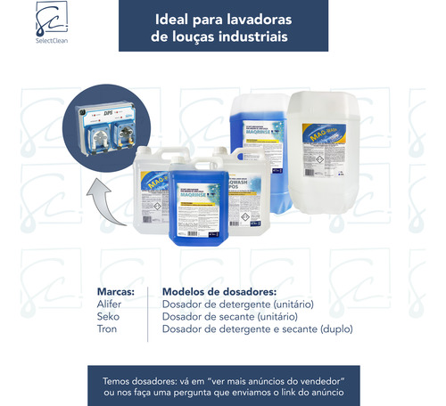 Maq-rinse Lt 5l -secante Concentrado Para Lavadora De Louças