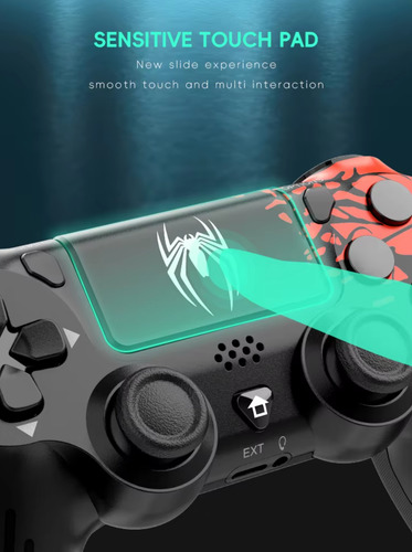 Control Mando Inalámbrico Bluetooth Para Ps4 Y Pc P02 Spider