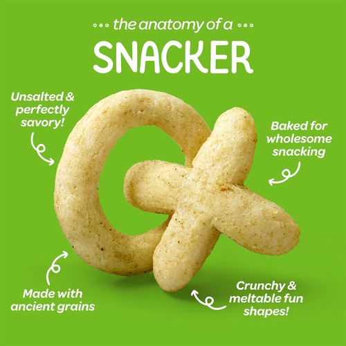 Happy Baby Snackers Orgánicos De Grano Horneado Para Bebés G