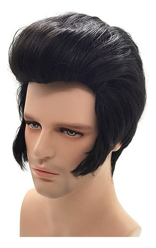 Peluca De Elvis Singers Presley For Hombre, Fiesta, Cosplay,