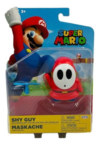Figura De Colección Super Mario Nintendo Jakks Shy Guy 
