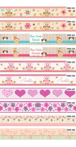 Faixa Decorativa Papel Parede Border Quarto Bebe Princesas