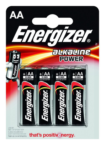 Pilas Aa Pack X 4 Energizer Bateria Alcalina - Cuo