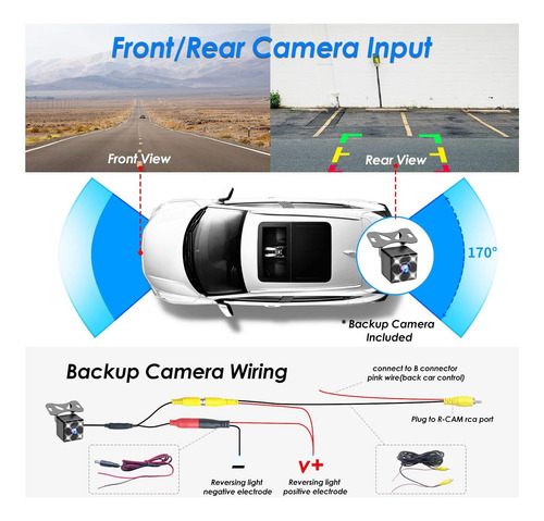 Car Bluetooth Doble Din Estereo: Receptor De Audio De Audio
