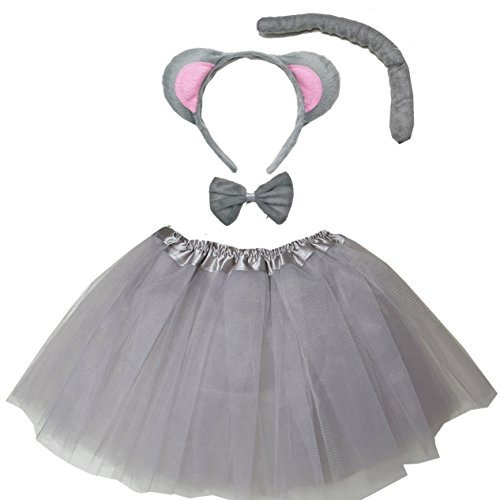 Kirei Sui Traje De Niños Tutu Conjunto Gris Ratón