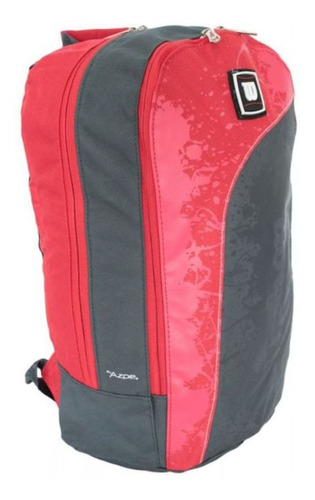 Mochila esportiva e uso diário Bolsa reforçada para escola dia a dia Estudantes compacta casual trabalho cor vermelho/preto 20L