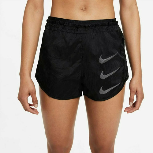 Short Mujer Nike Dri-fit Luxe Tiro Medio Negro Originales