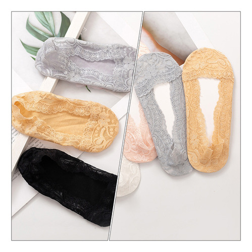 10 Pares De Calcetines De Encaje Ligeros De Verano Para Muje