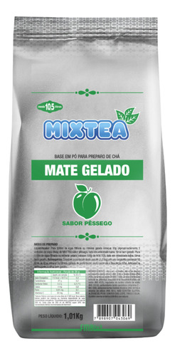 Chá Mate Gelado Soluvel Sabor Pessego Peach Tea 1kg Faz 10 L