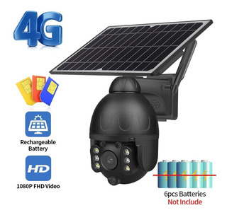 Kritne 4g 1080p Cámara Ptz Con Energía Solar Par Detection D 